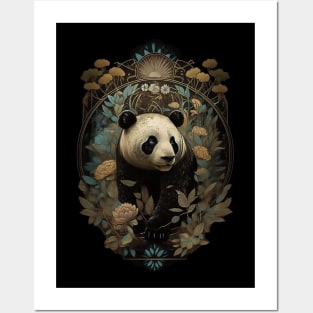 Panda Nouveau Posters and Art